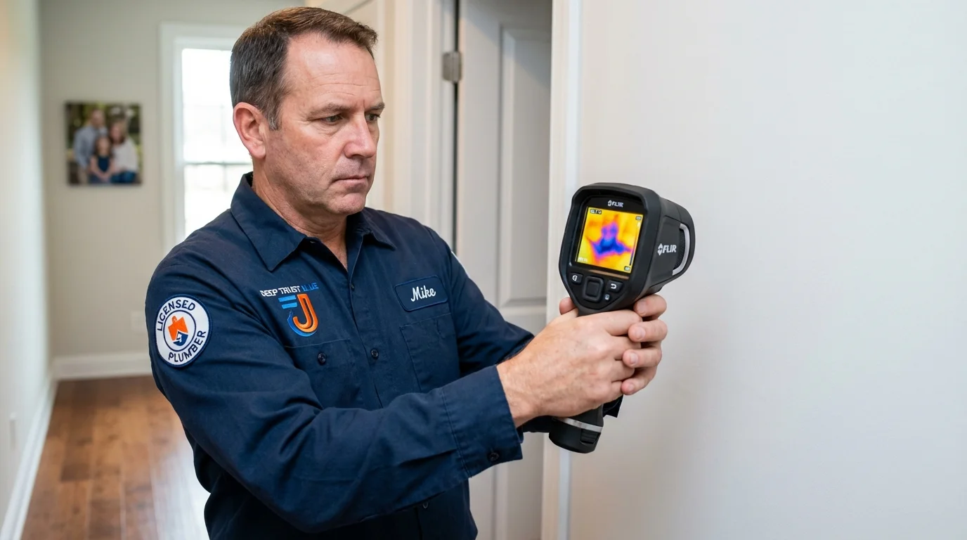 Thermal imaging leak detection by Johns Plumbing LLC in American Falls